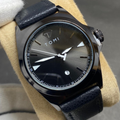 Men’s Classic Leather Strap Watch – Elegant Minimalist Dress Timepiece