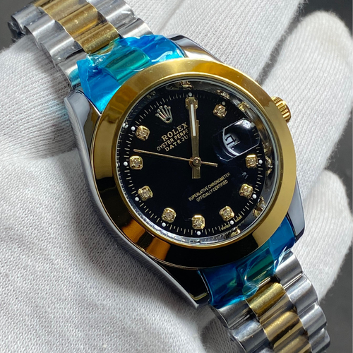 10 Stone First Copy Watch for Men – Luxury Diamond Style Design