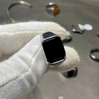Premium Stainless Steel Stone Ring for Men – Luxury Adjustable Fashion Ring