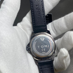 TOMI Men's Classic Leather Strap Watch – Elegant Minimalist Dress Timepiece