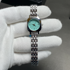 Women's Teal Dial Stainless Steel Bracelet Watch – Bubble Time Luxury Timepiece