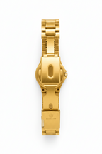 Nano Quartz Gold Couple Watch Set – Luxury Black Dial Pair