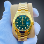 10 Stone First Copy Watch for Men – Luxury Diamond Style Design