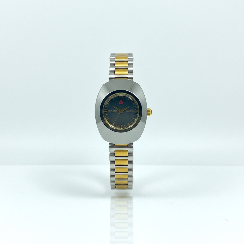 Two-Tone Couple Watch Set – Luxury His & Hers Stainless Steel Timepiece with Date Display