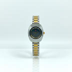 Two-Tone Couple Watch Set – Luxury His & Hers Stainless Steel Timepiece with Date Display