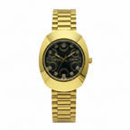 Nano Quartz Gold Couple Watch Set – Luxury Black Dial Pair