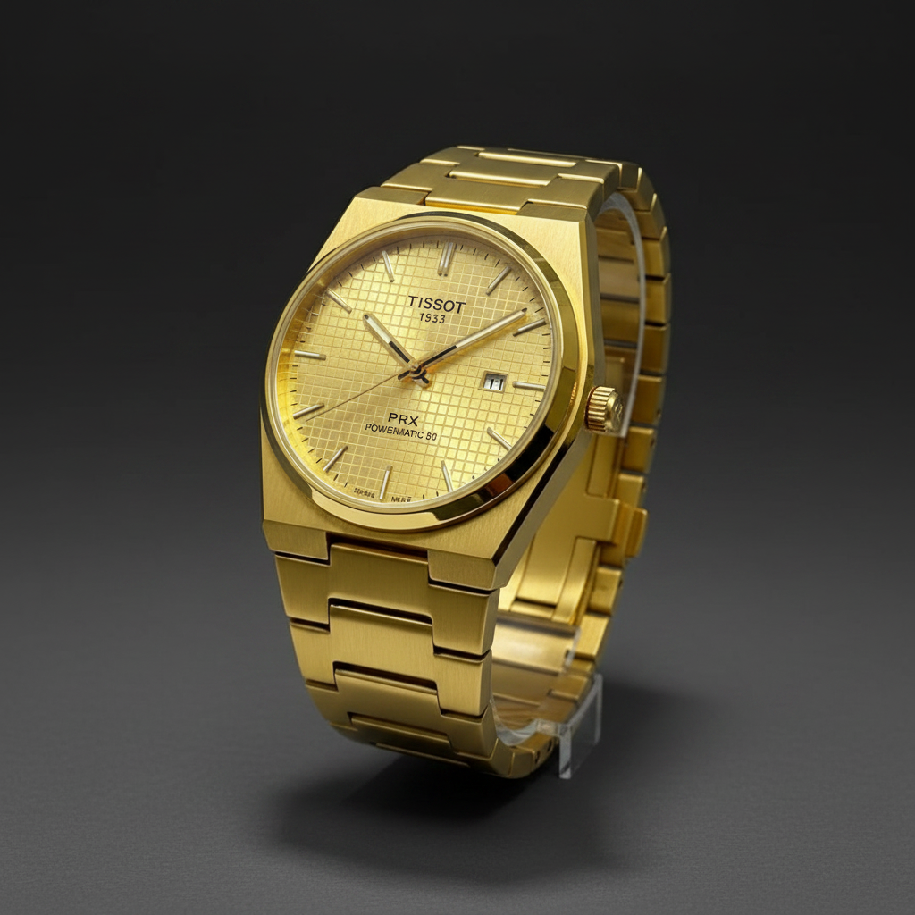 Tissot PRX Powermatic 80 – Gold Case | Blue Dial