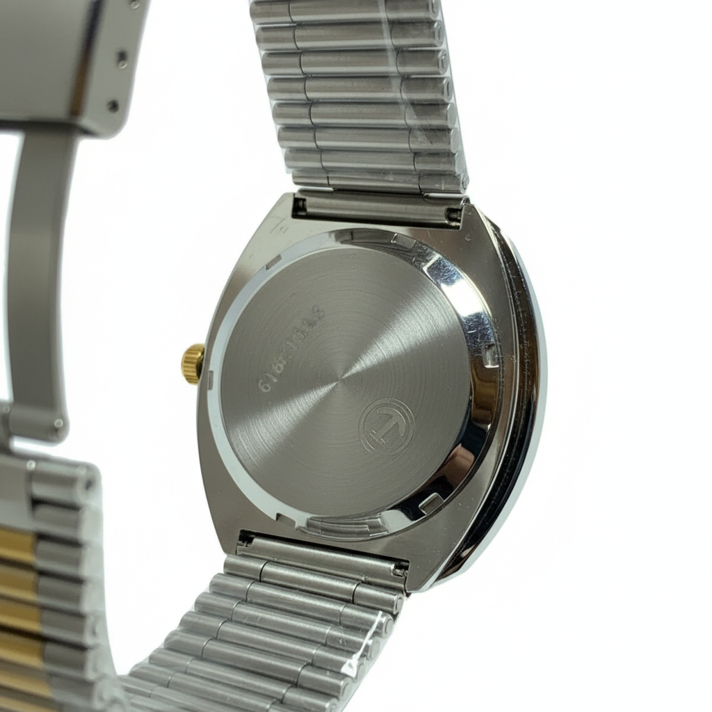 Two-Tone Couple Watch Set – Luxury His & Hers Stainless Steel Timepiece with Date Display